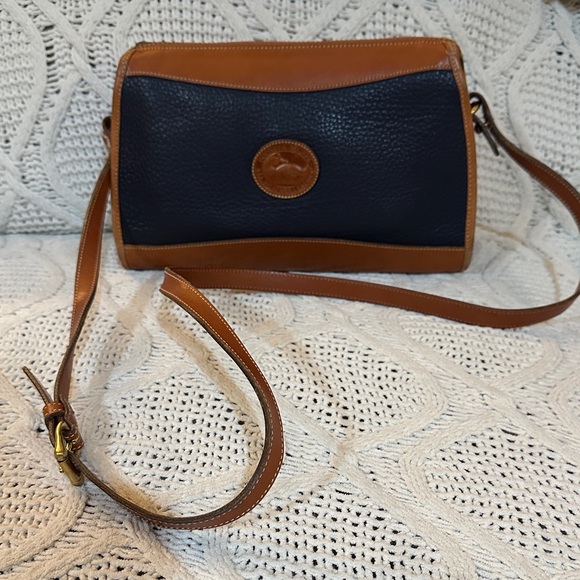 Dooney & Bourke Tan and BlueCrossbody Bag
